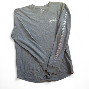 Hollister Gray Long Sleeve Tee